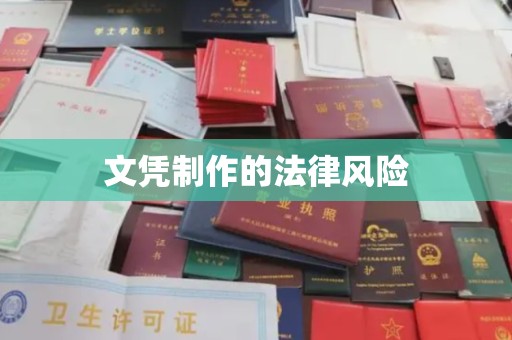 郸城文凭制作的法律风险