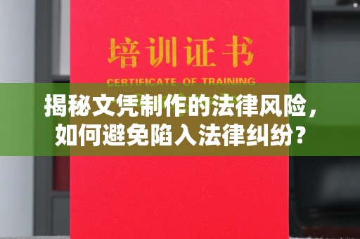 郸城揭秘文凭制作的法律风险，如何避免陷入法律纠纷？