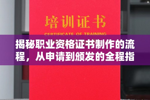 郸城揭秘职业资格证书制作的流程，从申请到颁发的全程指南