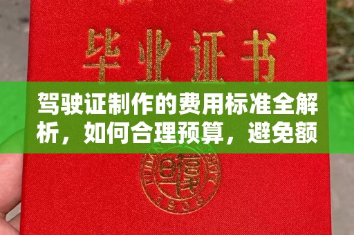 郸城驾驶证制作的费用标准全解析，如何合理预算，避免额外支出